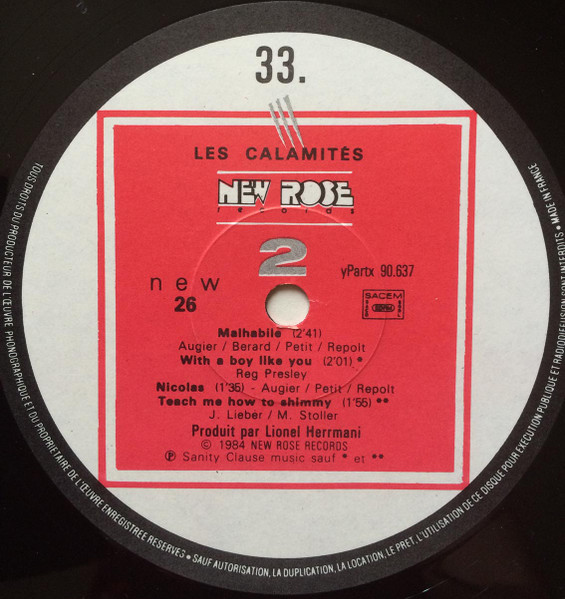 Les Calamités - À Bride Abattue | New Rose Records (NEW 26) - 4