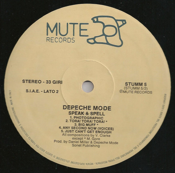 Depeche Mode - Speak & Spell | Mute (STUMM 5) - 4 Depeche Mode - Speak & Spell | Mute (STUMM 5) - 4