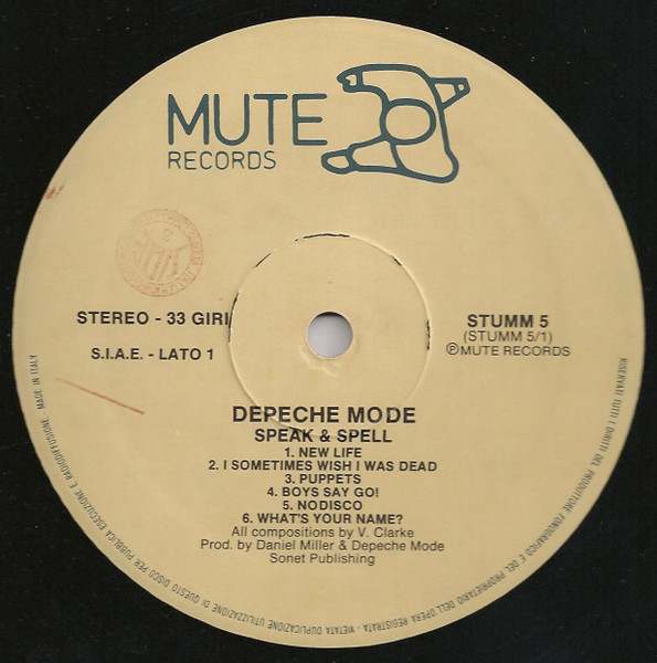 Depeche Mode - Speak & Spell | Mute (STUMM 5) - 3 Depeche Mode - Speak & Spell | Mute (STUMM 5) - 3
