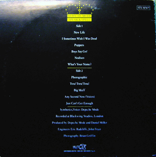 Depeche Mode - Speak & Spell | Mute (STUMM 5) - 2 Depeche Mode - Speak & Spell | Mute (STUMM 5) - 2