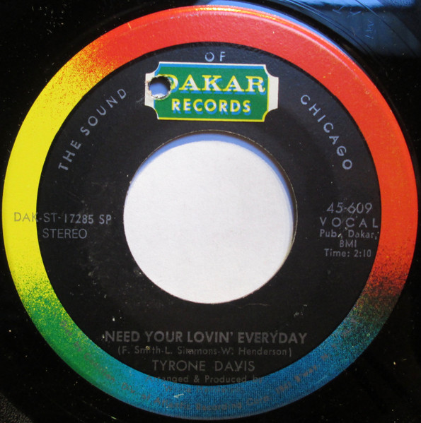 Tyrone Davis - All The Waiting Is Not In Vain | Dakar Records (45-609) - 2