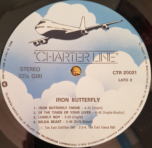 Iron Butterfly - Iron Butterfly | Charter Line (CTR 20 021) - main