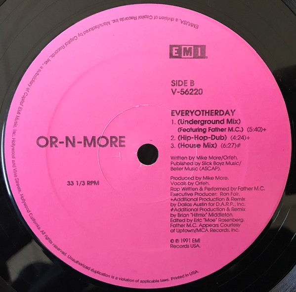 Or-N-More - Everyotherday | EMI USA (V-56220)
