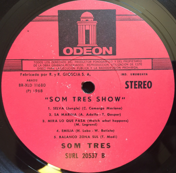 Som Três - Som Três Show | Odeon (SURL 20537)