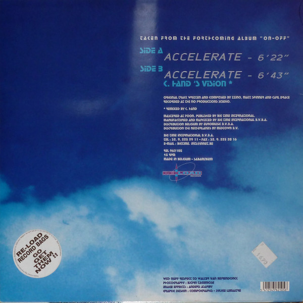 Zzino - Accelerate | Re-load Records (REL 962105) - 2 Zzino - Accelerate | Re-load Records (REL 962105) - 2