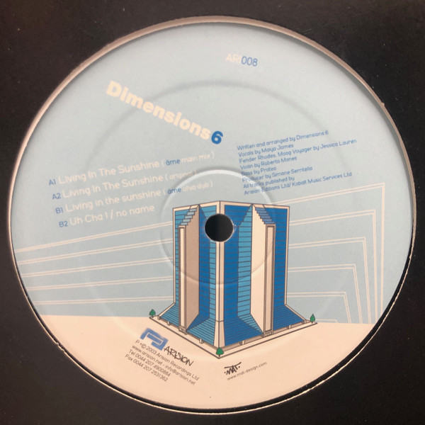 Dimensions6 - Living In The Sunshine | Arision (ARI 008)