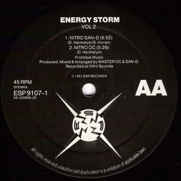 Energy Storm - Volume 2 | ESP Records (ESP 9107-1) - 4