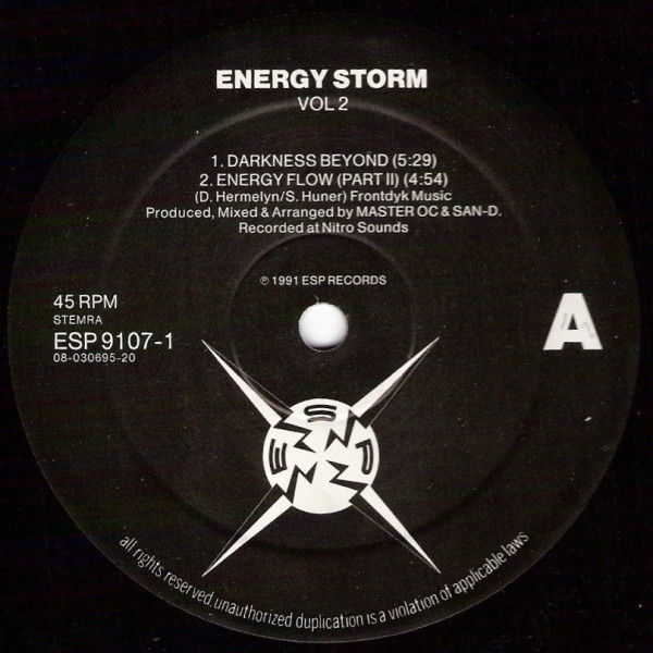 Energy Storm - Volume 2 | ESP Records (ESP 9107-1) - 3