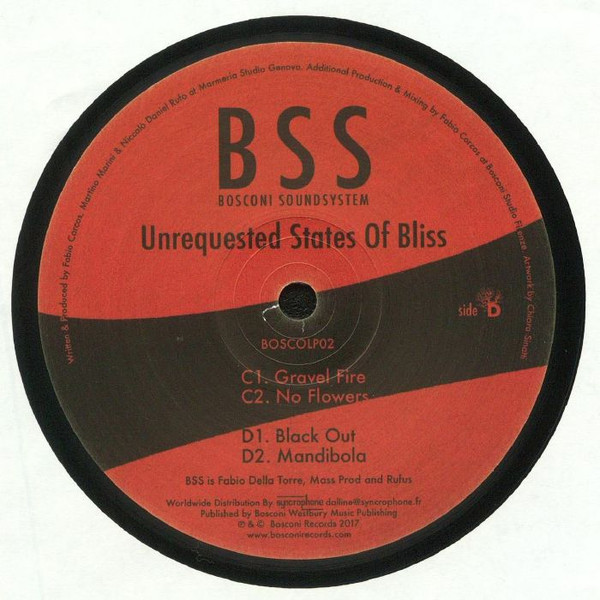 Bosconi Soundsystem - Unrequested States Of Bliss | Bosconi Records (BoscoLP02)