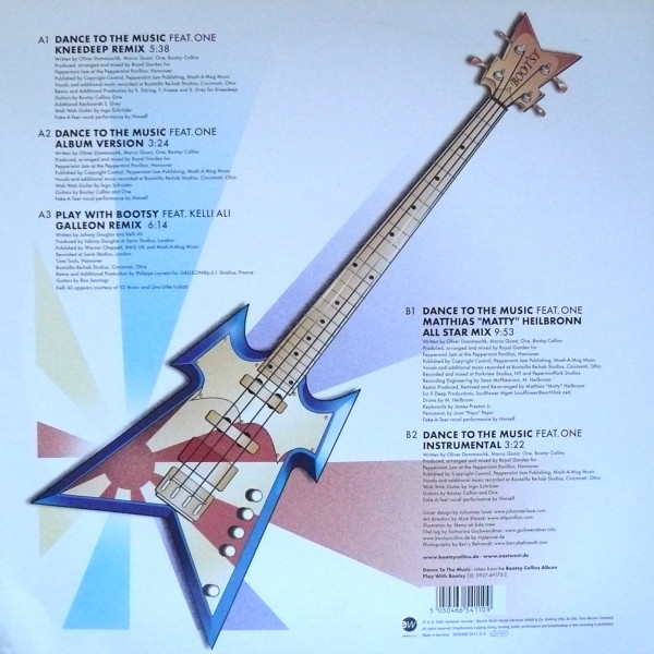 Bootsy Collins Featuring One - Dance To The Music | EastWest (5050466-5411-0-9) - 2