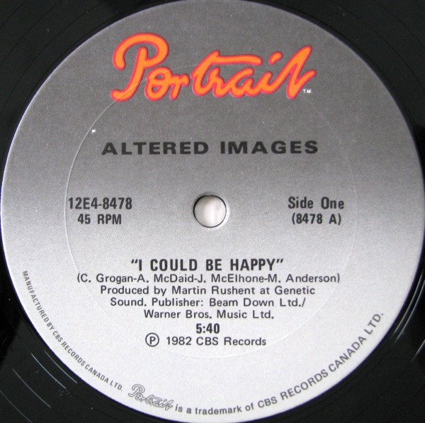Altered Images - I Could Be Happy | Portrait (12E4-8478) - 3