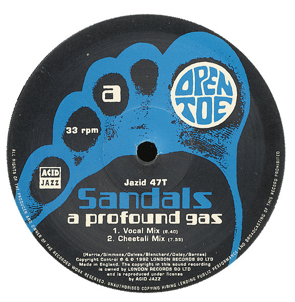 Sandals - A Profound Gas | Open Toe Records (Jazid 47T) - 3 Sandals - A Profound Gas | Open Toe Records (Jazid 47T) - 3