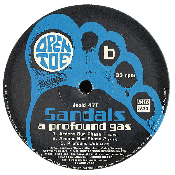 Sandals - A Profound Gas | Open Toe Records (Jazid 47T) - 4 Sandals - A Profound Gas | Open Toe Records (Jazid 47T) - 4