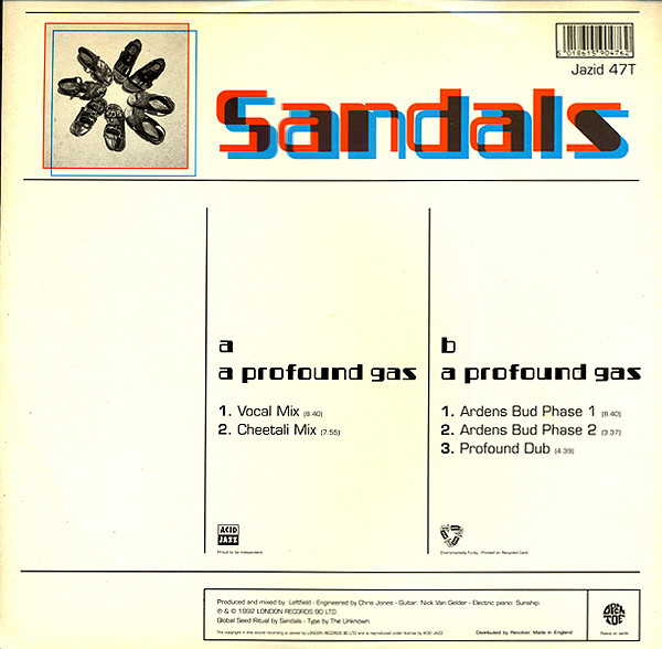 Sandals - A Profound Gas | Open Toe Records (Jazid 47T) - 2 Sandals - A Profound Gas | Open Toe Records (Jazid 47T) - 2