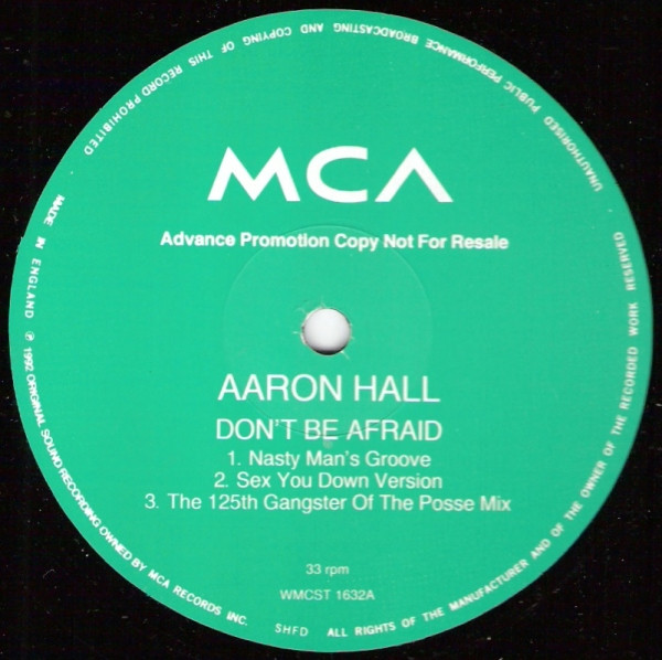 Aaron Hall - Don't Be Afraid | MCA Records (WMCST 1632)
