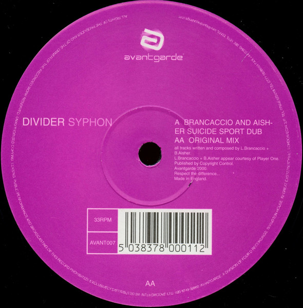 Divider - Syphon | Avantgarde (AVANT007) - main Divider - Syphon | Avantgarde (AVANT007) - main