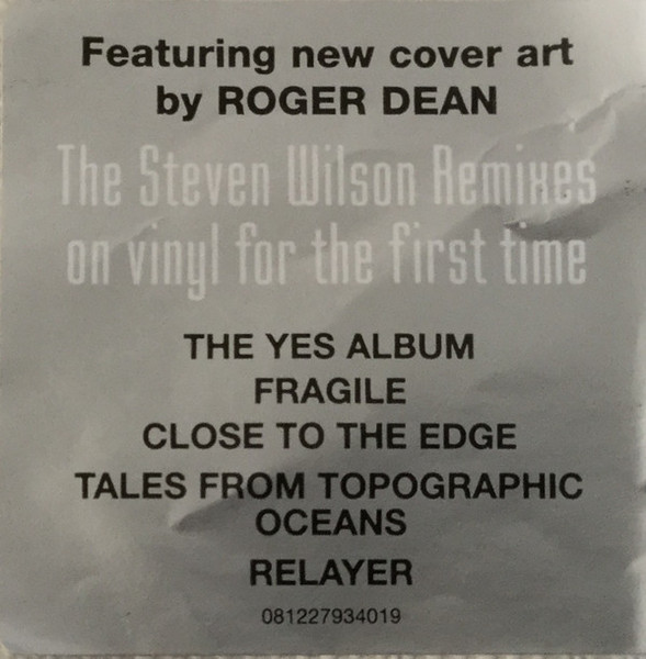 Yes - Fragile (The Steven Wilson Remixes) [Vinyl] | Rhino Records (R1 562476) - 3