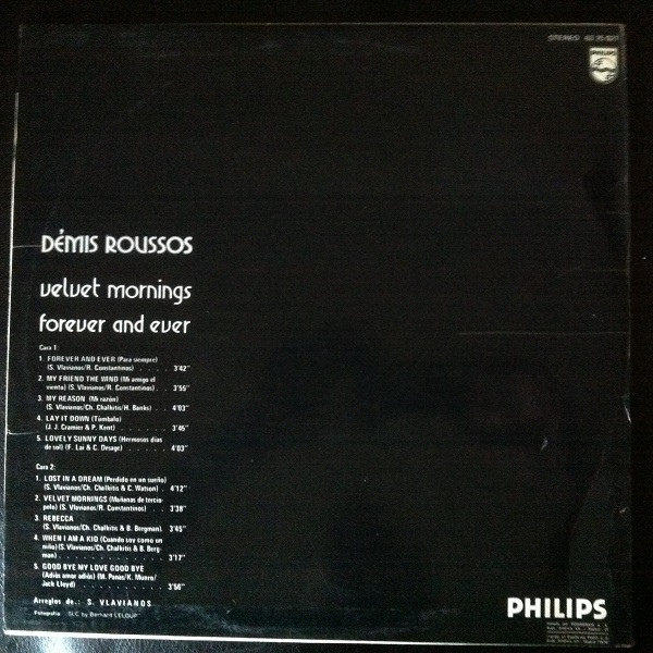 Demis Roussos - Forever And Ever (Velvet Mornings) | Philips (63 25 021) - 2