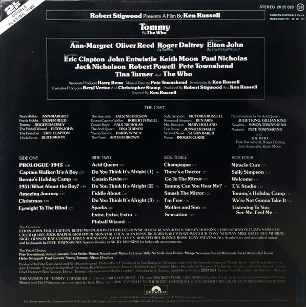 Various - Tommy (Banda Sonora Original De La Película) | Polydor (26 25 028) - 2