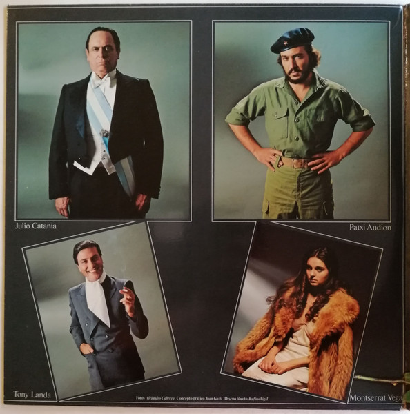 Andrew Lloyd Webber , Tim Rice - Paloma San Basilio / Patxi Andión / Julio Catania / Tony Landa , Dirección Jaime Azpilicueta - Evita (Version Original En Español) | Epic (EPC-88524) - 2