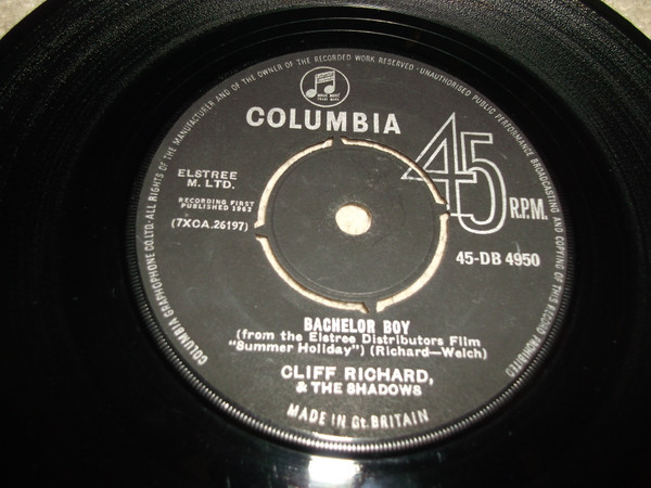 Cliff Richard - The Next Time / Bachelor Boy | Columbia (45-DB 4950) - main