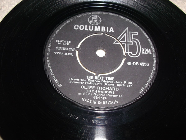 Cliff Richard - The Next Time / Bachelor Boy | Columbia (45-DB 4950) - 2
