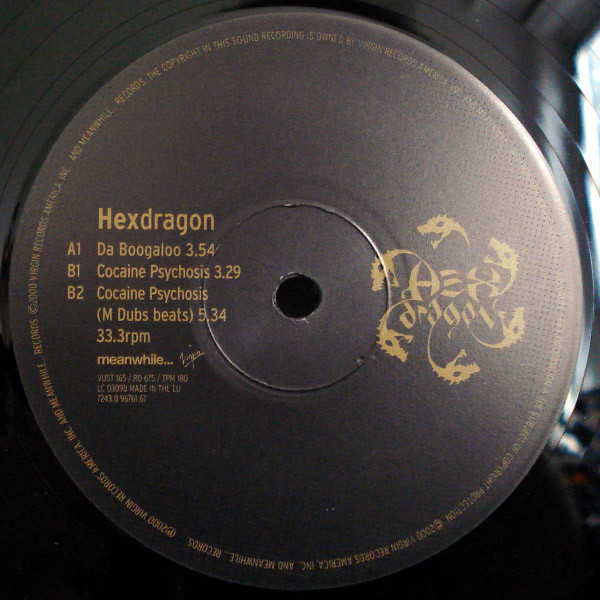 Hexdragon - Da Boogaloo / Cocaine Psychosis | Virgin (VUST 165) Hexdragon - Da Boogaloo / Cocaine Psychosis | Virgin (VUST 165)
