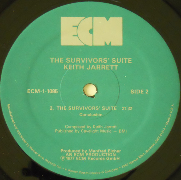 Keith Jarrett - The Survivors' Suite | ECM Records (ECM 1-1085) - 4