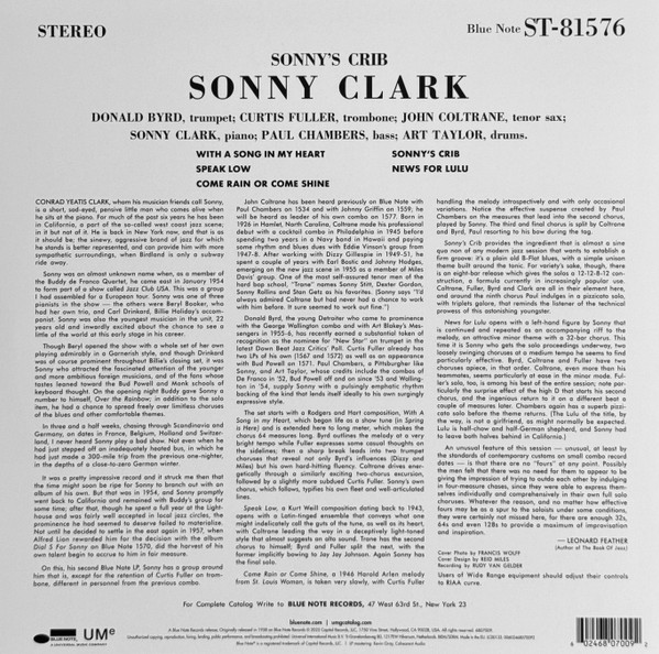 Sonny Clark - Sonny's Crib | Blue Note (6807009) - 2
