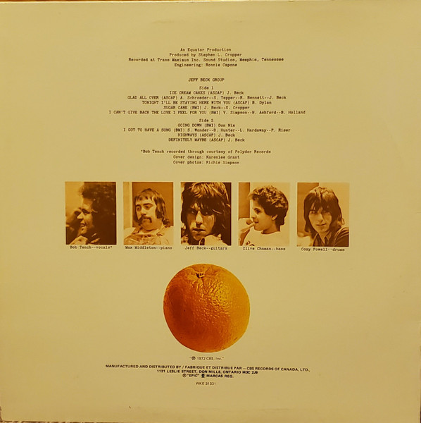 Jeff Beck Group - Jeff Beck Group | Epic (KE 31331) - 2 Jeff Beck Group - Jeff Beck Group | Epic (KE 31331) - 2