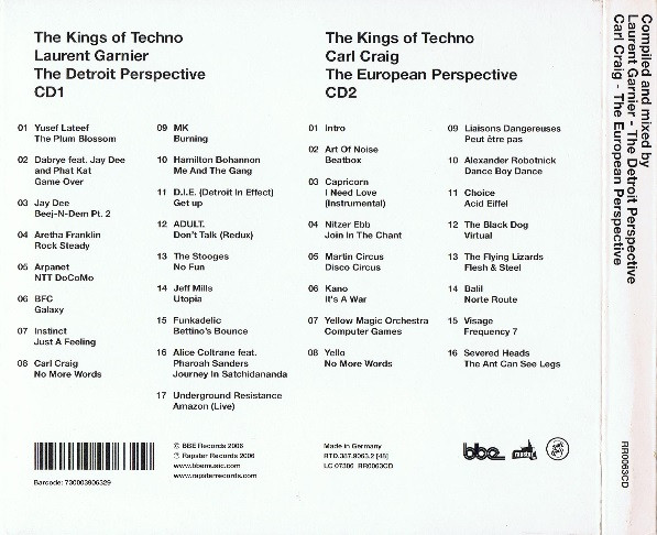 Laurent Garnier & Carl Craig - The Kings Of Techno | Rapster Records (RR0063CD) - 3