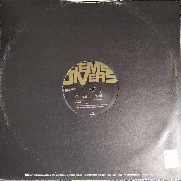 Gemelli Diversi - Musica | Best Sound (BS 040)