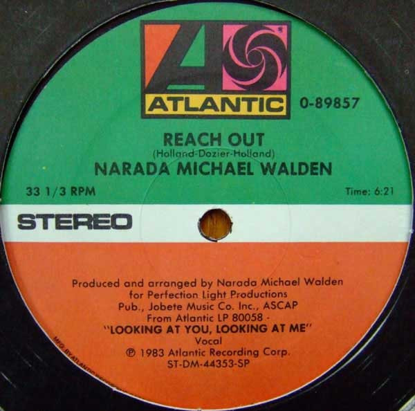 Narada Michael Walden - Reach Out / Shake It Off | Atlantic (0-89857)