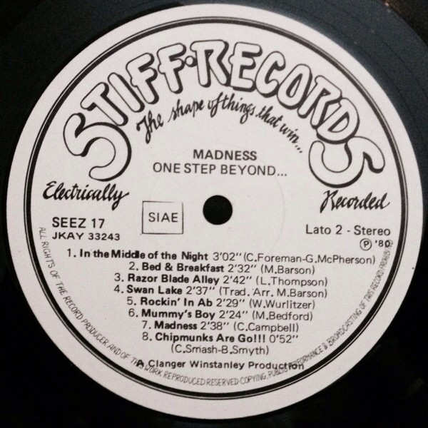 Madness - One Step Beyond... | Stiff Records (SEEZ 17) - 4 Madness - One Step Beyond... | Stiff Records (SEEZ 17) - 4