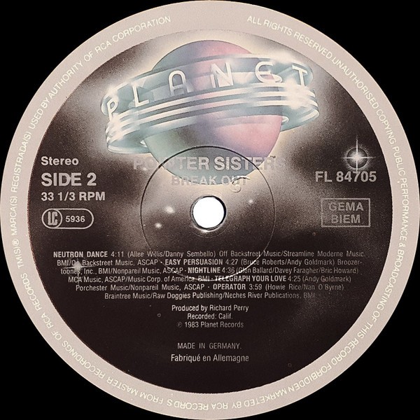 Pointer Sisters - Break Out | Planet (FL 84705) - 4 Pointer Sisters - Break Out | Planet (FL 84705) - 4
