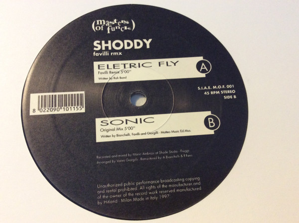 Shoddy - Electric Fly / Sonic | Masters Of Funck (MOF 001)