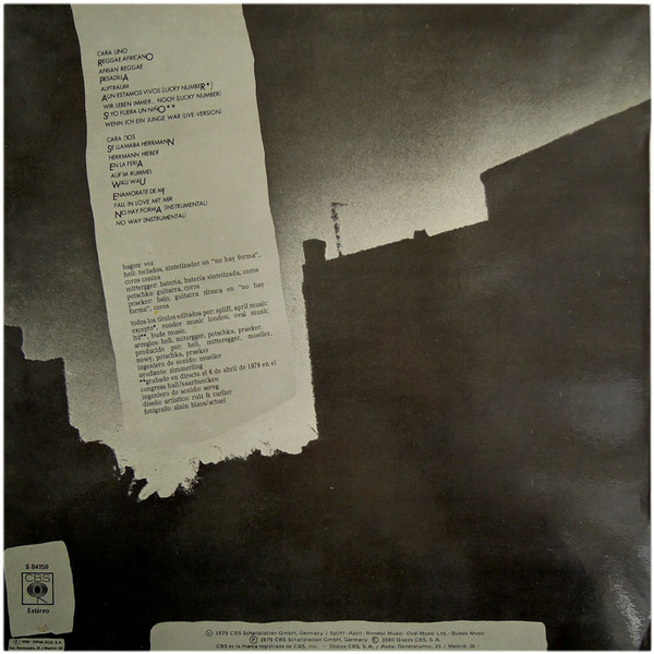 Nina Hagen Band - Unbehagen | CBS (S 84159) - 2