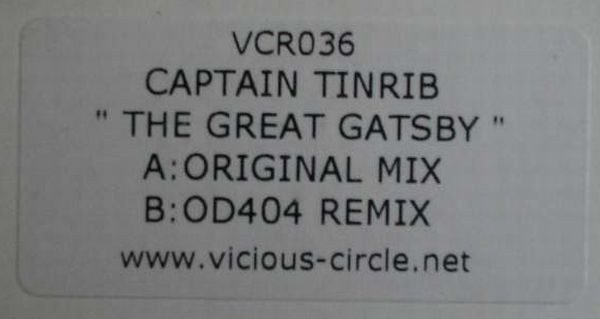 Captain Tinrib - The Great Gatsby | Vicious Circle Recordings (VCR036) - 2