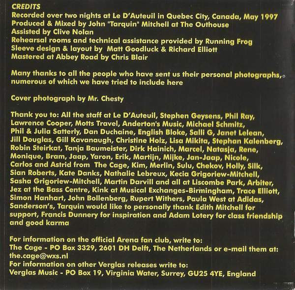 Arena - Welcome To The Stage | Verglas Music (VGCD009) - 3 Arena - Welcome To The Stage | Verglas Music (VGCD009) - 3