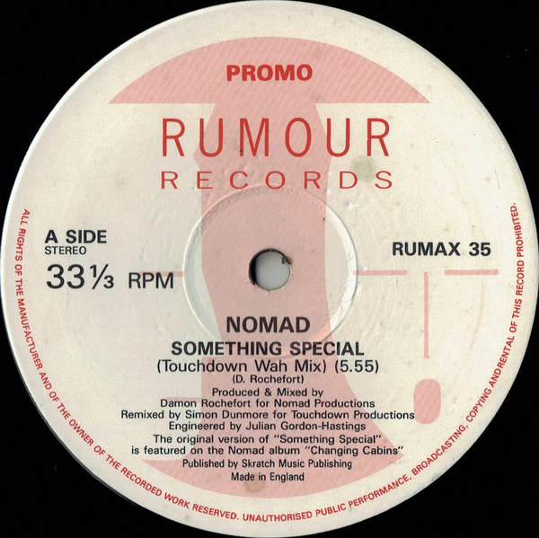 Nomad - Something Special | Rumour Records (RUMAX 35) - main