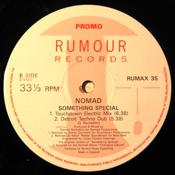 Nomad - Something Special | Rumour Records (RUMAX 35) - 2