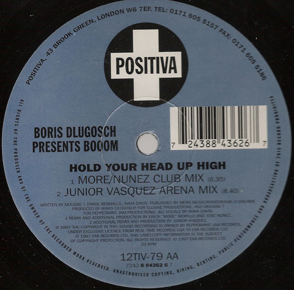 Boris Dlugosch Presents Booom! - Hold Your Head Up High | Positiva (12TIV-79) - 4 Boris Dlugosch Presents Booom! - Hold Your Head Up High | Positiva (12TIV-79) - 4