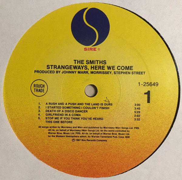 The Smiths - Strangeways, Here We Come | Sire (1-25649) - 3 The Smiths - Strangeways, Here We Come | Sire (1-25649) - 3