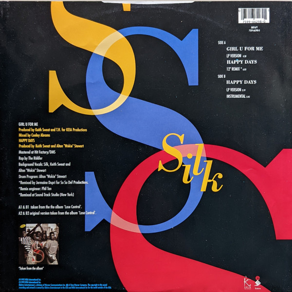 Silk - Girl U For Me | Elektra (EKR167T) Silk - Girl U For Me | Elektra (EKR167T)