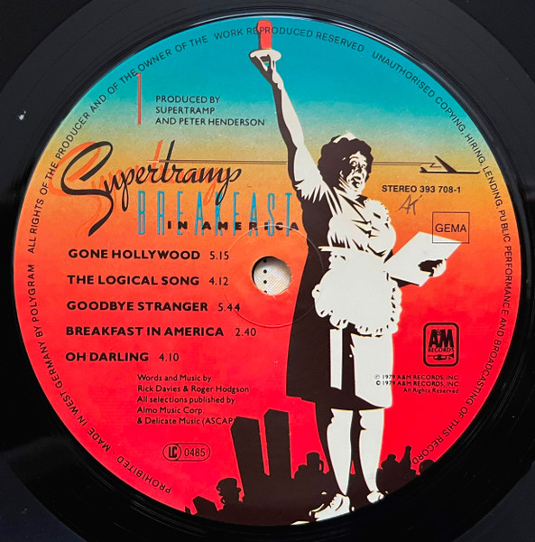 Supertramp - Breakfast In America | A&M Records (393 708-1) - 3 Supertramp - Breakfast In America | A&M Records (393 708-1) - 3