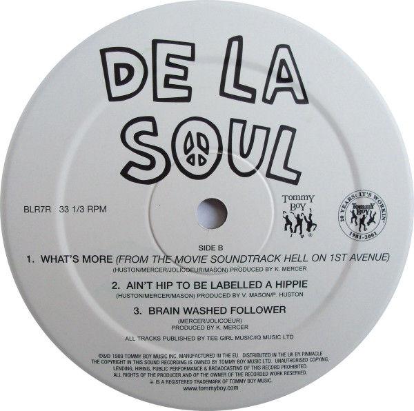 De La Soul - Me Myself And I (Neopolitan Mix) | Tommy Boy (BLR 7R) - 4