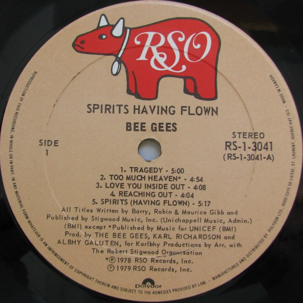 Bee Gees - Spirits Having Flown | RSO (RS-1-3041) - 4