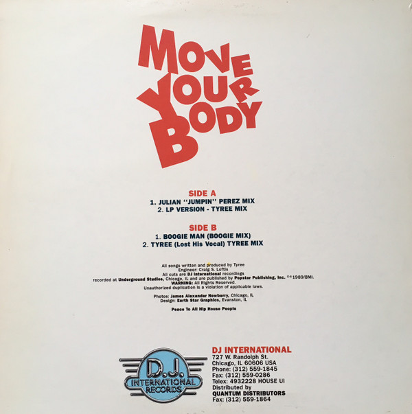 Tyree Cooper Featuring J.M.D. - Move Your Body | D.J. International Records (DJ#991) - 2