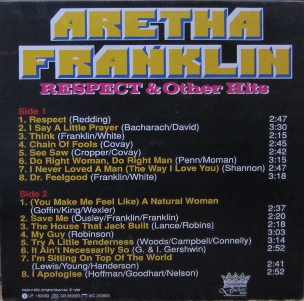 Aretha Franklin - Respect & Other Hits | Duchesse (LP 152053) - 2