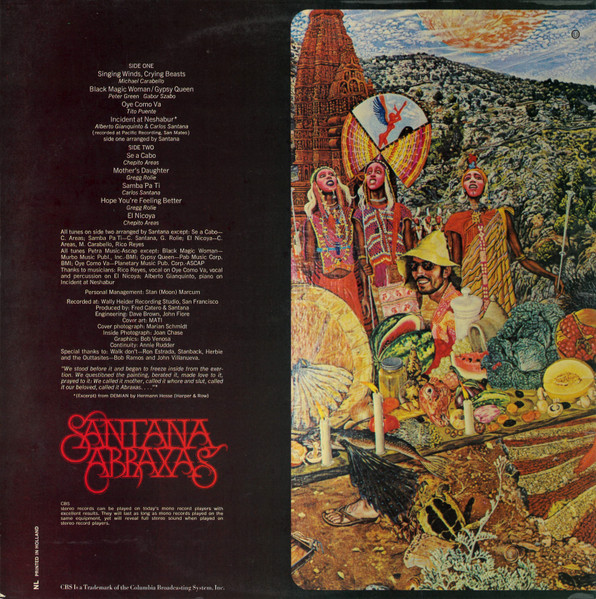 Santana - Abraxas | CBS (S 64087) - 4